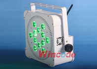 Battery Operated Outdoor Lights , Portable Stage Lighting RGBWA + UV Six In One