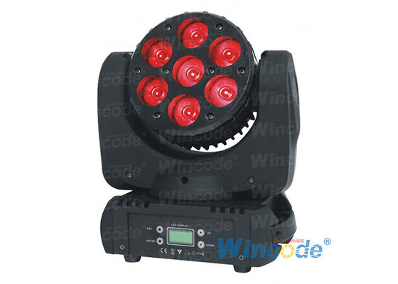 Un buon prezzo. Luce da discoteca a testa mobile 7x10 Watt, illuminazione da palco professionale con angolo di 8° in linea
