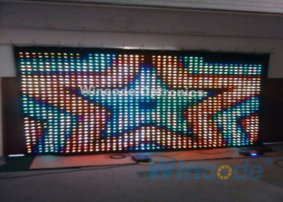 Un buon prezzo. RGB Tri Color P5 Led Curtain Wall 7 Chs, Curtain in fibra ottica per sale da ballo in linea