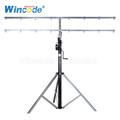 Un buon prezzo. 4.5M Double Bar Stage Light Stands Con blocco di sicurezza in linea