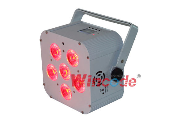 Un buon prezzo. WiFREE Par 6 Lampade da palco a batteria 6 × 18W RGBWA + UV con display LCD colorato in linea