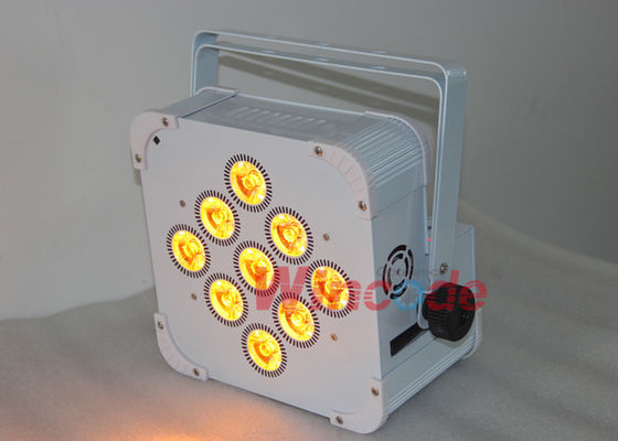 Un buon prezzo. 9 × 8W RGBW 4 in 1 Batteria wireless a LED 12000mAH Colori prestabiliti in linea