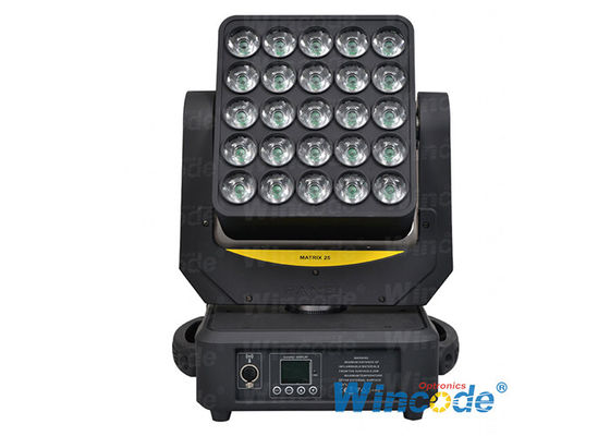 Un buon prezzo. Controllo individuale Led Moving Head Light 25 * 12W Effetti grafici con motori a 3 fasi in linea