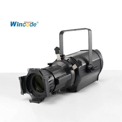 300W RGBAW LED Spotlight ellissoidale. Controllo DMX512/RDM. Illuminazione per teatro e studio.