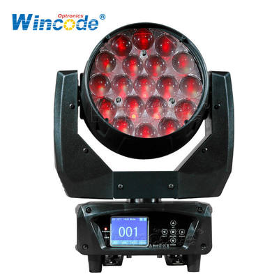 Un buon prezzo. 19x15W RGBW LED Wash Moving Head Light with DMX512 Control and 30000 Lux Brightness for Stage Lighting in linea